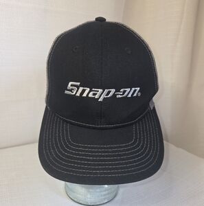 Snap-On Tools Black With Gray Mesh Snapback Hat, OS